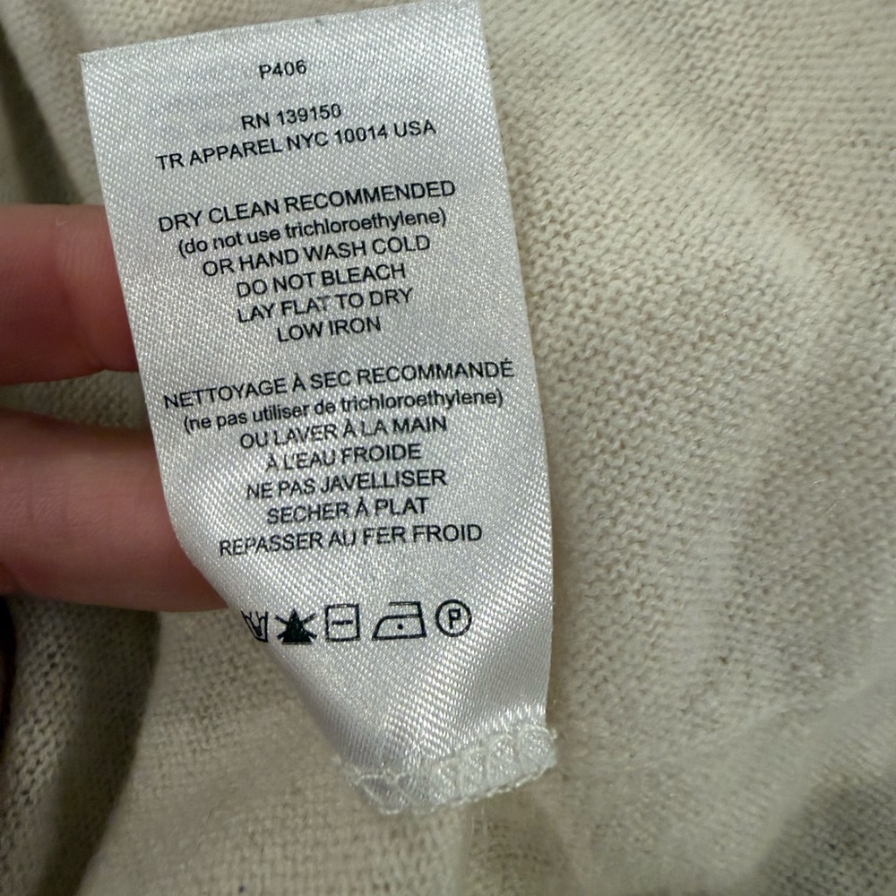 The Row $2500 Cream cashmere Cardigan - Picture 5 of 6